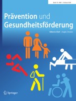 Prävention und Gesundheitsförderung 1/2024