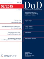 Datenschutz und Datensicherheit - DuD 3/2015