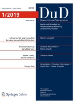 Datenschutz und Datensicherheit - DuD 1/2019