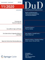 Datenschutz und Datensicherheit - DuD 11/2020