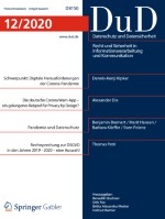 Datenschutz und Datensicherheit - DuD 12/2020