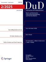 Datenschutz und Datensicherheit - DuD 2/2025