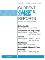 Current Allergy and Asthma Reports 1/2018
