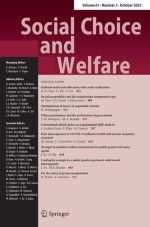 Social Choice and Welfare 3/2023