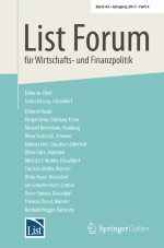 List Forum für Wirtschafts- und Finanzpolitik 4/2018