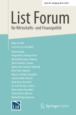 List Forum für Wirtschafts- und Finanzpolitik 1/2018