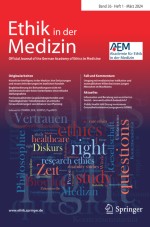 Ethik in der Medizin 1/2024
