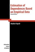 The Problem of Estimating Dependences from Empirical Data