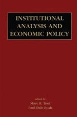 Foundational Concepts for Institutionalist Policy Making
