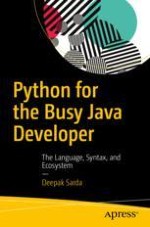 Python For The Busy Java Developer Springerprofessional De