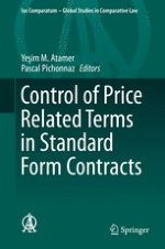 Control of Price Related Terms in Standard Form Contracts: General Report