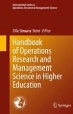 Operations Research and Management Science in Higher Education: An Overview