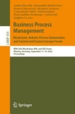 Blockchain for Business Process Enactment: A Taxonomy and Systematic Literature Review