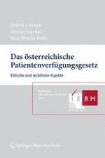 Patientenverfügungen — Rivalität oder Verbindungslinien zwischen den medizinethischen Prinzipien Patientenautonomie und Fürsorge