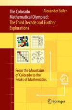 Twenty-First Colorado Mathematical Olympiad