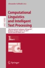 Overview of Character-Based Models for Natural Language Processing