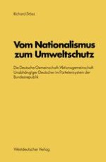 Zur Rolle und Analyse kleiner Parteien im Parteiensystem der Bundesrepublik Deutschland