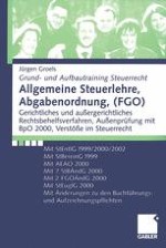 Grundlagen des Allgemeinen Steuerrechts (Allgemeine Steuerlehre)