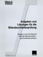 Aufgaben Und Losungen Fur Die Bilanzbuchhalterprufung Springerprofessional De