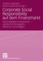 Finanzmärkte und gesellschaftliche Verantwortung — eine Einführung