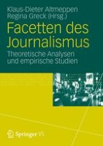 Facetten des Journalismus als Probleme der Journalismusforschung