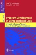 Specifying Compositional Units for Correct Program Development in Computational Logic