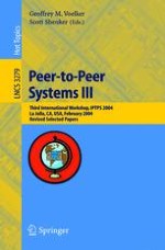 Workshop Report for the 3rd International Workshop on Peer-to-Peer Systems (IPTPS 2004)