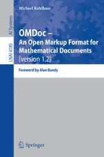 Setting the Stage for Open Mathematical Documents