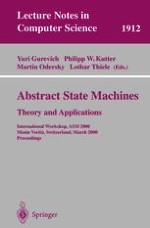 Abstract State Machines at the Cusp of the Millenium