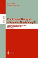 A Multiobjective Genetic Algorithm for the Class/Teacher Timetabling Problem