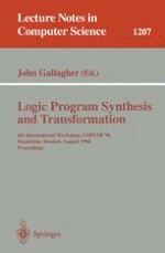 Refining specifications to logic programs
