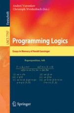 Harald Ganzinger’s Legacy: Contributions to Logics and Programming