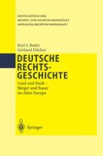 Einleitung. Rechtsgeschichte der ländlichen Siedlung: Zur allgemeinen Problematik