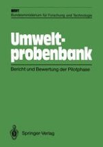 Umweltprobenbank — Darstellung und Bewertung der Pilotphase durch den Projektträger