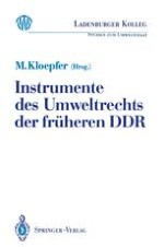Zum System der Instrumente des Umweltrechts in der DDR