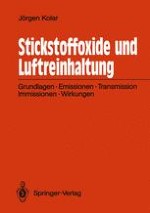 Chemisch-physikalischer Überblick über die Stickstoffoxide als luftverunreinigende Stoffe