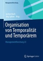 Noch nicht/nicht mehr ― Zur Temporalform von Paradoxien des Organisierens