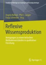 Reflexive Wissensproduktion: eine Einführung