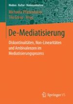 De-Mediatisierung: Diskontinuitäten, Non-Linearitäten und Ambivalenzen im Mediatisierungsprozess