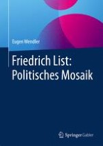 Würdigung der politischen Verdienste von Friedrich List in den Standardwerken zur Deutschen Geschichte im Vormärz bzw. zum 19. Jahrhundert