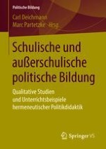 Hermeneutische Politikdidaktik – Forschungsperspektiven und Unterrichtsbeispiele für die politische Bildung