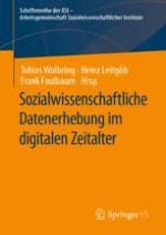 Die Methoden der sozialwissenschaftlichen Datenerhebung im digitalen Zeitalter