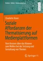 Komplexe Möglichkeiten zur Thematisierung auf Medienplattformen