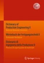 Dictionary of Production Engineering II - Material Removal Processes Wörterbuch der Fertigungstechnik II - Trennende Verfahren Dizionario di Ingegneria della Produzione II - Processi di asportazione di materiale