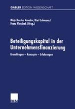 Beteiligungsfinanzierung in Finanzierungskonzepten innovativer Unternehmen