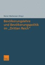 Zur Einführung: Konstruktion und Rekonstruktion von Bevölkerungswissenschaft im „Dritten Reich“