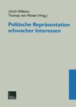 Die politische Repräsentation schwacher Interessen: Anmerkungen zum Stand und zu den Perspektiven der Forschung
