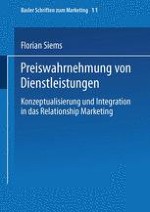 Preiswahrnehmung als vernachlässigte Größe des Relationship Marketing