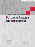 International Journal on Document Analysis and Recognition (IJDAR) 1/2007