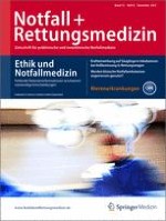 Notfall +  Rettungsmedizin 8/2012